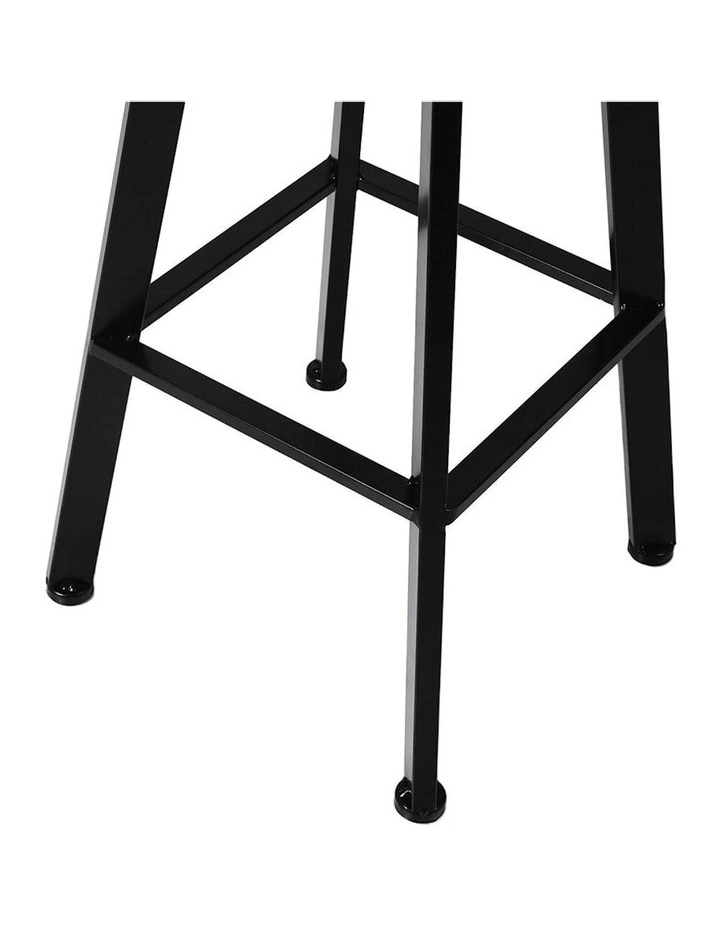Industrial Swivel Bar Stool 2x in Black image 5