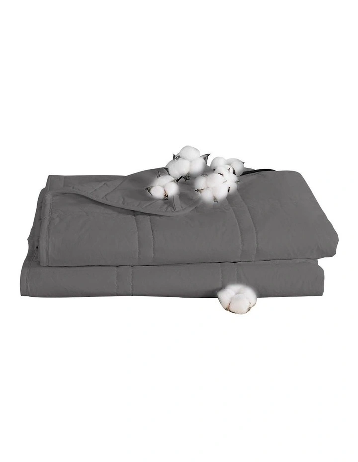 Cotton Heavy Gravity Weighted Blanket 5kg in Grey image 1