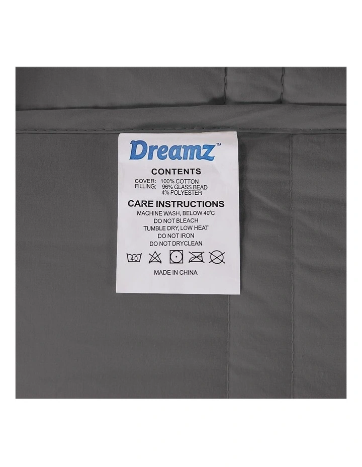 Cotton Heavy Gravity Weighted Blanket 5kg in Grey image 5