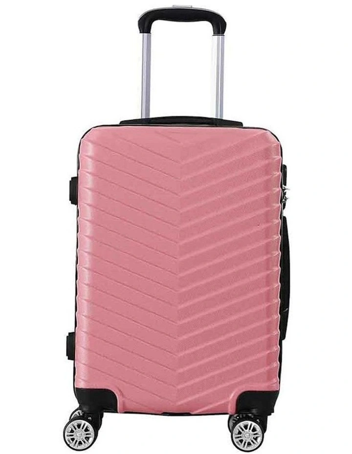 Hard Shell Carry Travel Luggage in Rose Gold image 2