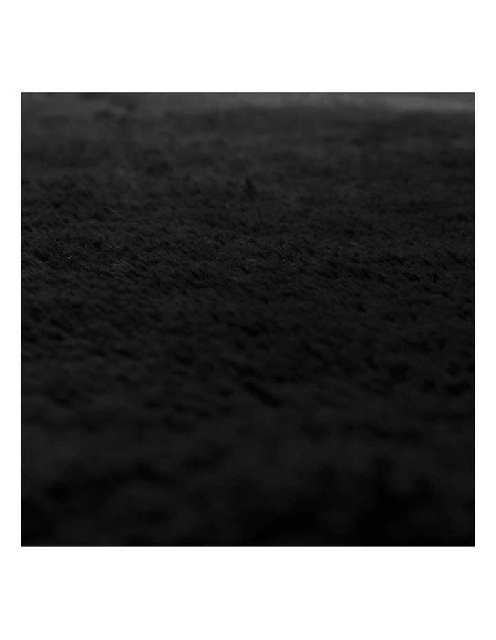 Marlow Shaggy Soft Pad Area Rug in Black image 5