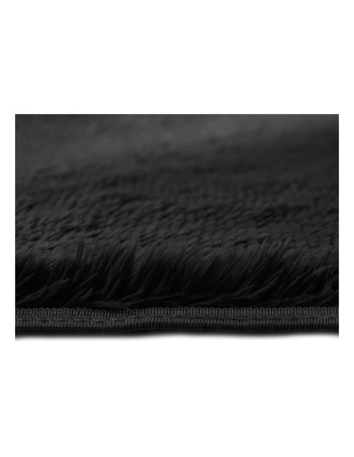 Marlow Shaggy Soft Pad Area Rug in Black image 6