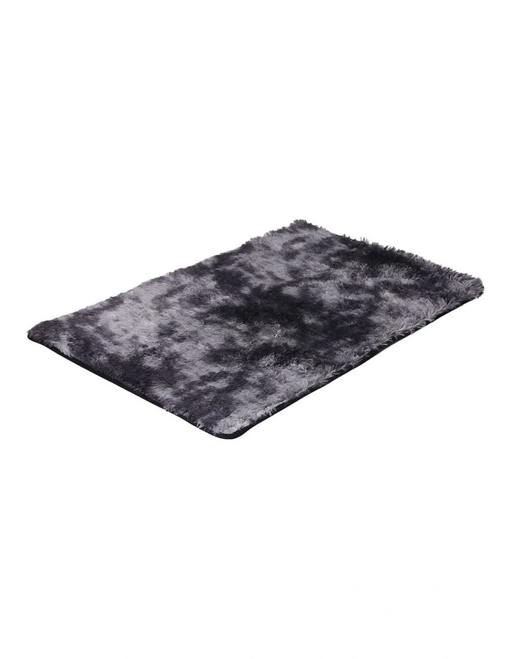 Shaggy Soft Tie-Dyed Large Area Floor Rug 160x230cm in Grey image 1
