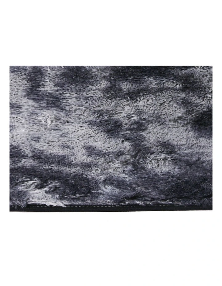 Shaggy Soft Tie-Dyed Large Area Floor Rug 160x230cm in Grey image 6