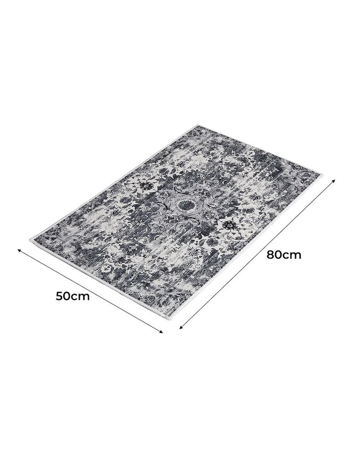 Shaggy Large Area Floor Mat Rug 50x80cm in Multi image 3