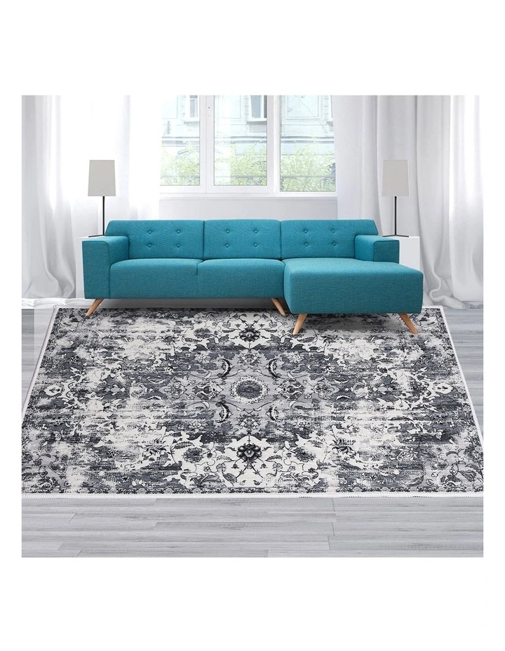 Shaggy Large Area Floor Mat Rug 50x80cm in Multi image 7