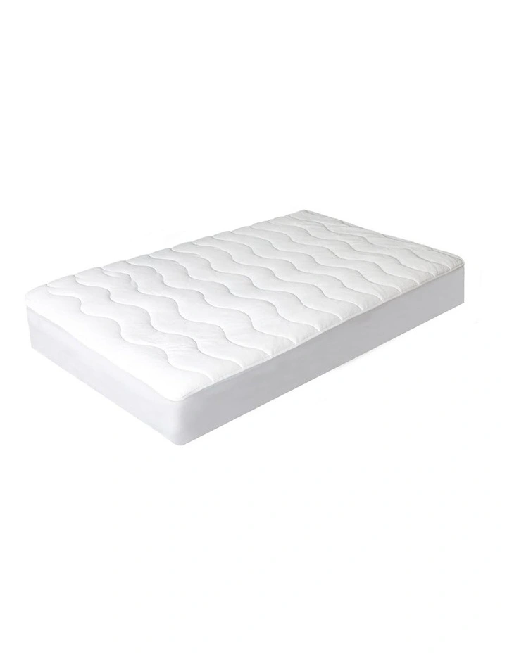 DreamZ White Cool Mattress Topper Protector Cover image 1