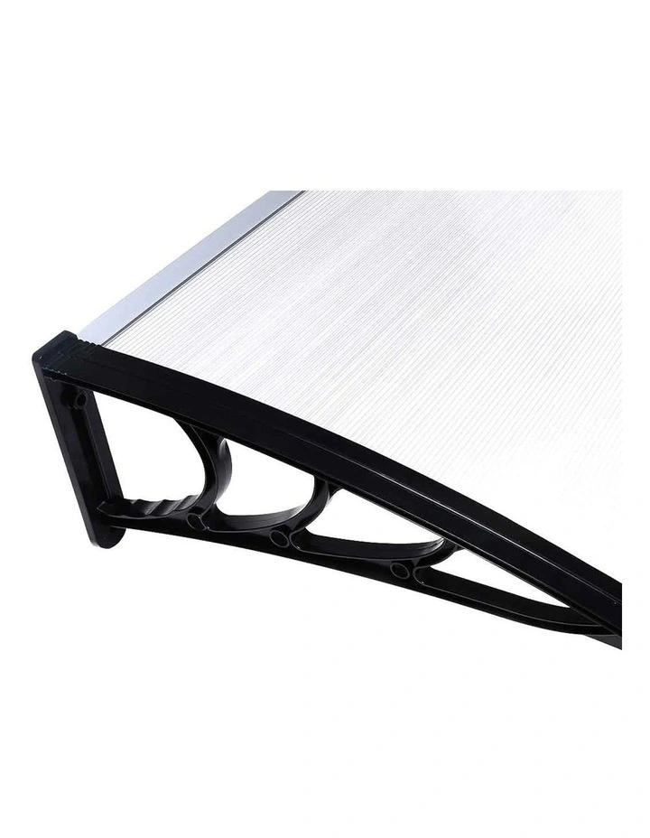 Window Door Awning Outdoor Canopy UV Patio Rain Cover DIY 1m X 1.5m in Transparent image 4