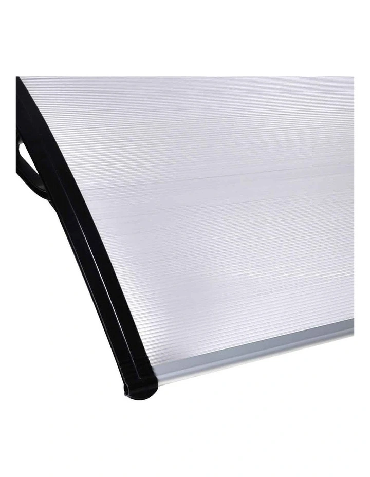 Window Door Awning Outdoor Canopy UV Patio Rain Cover DIY 1m X 1.5m in Transparent image 5