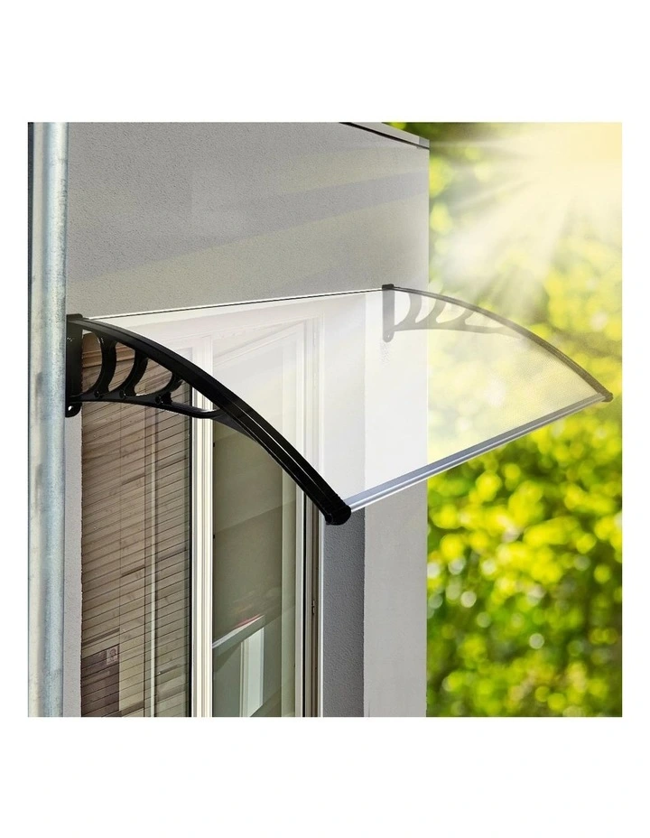Window Door Awning Outdoor Canopy UV Patio Rain Cover DIY 1m X 1.5m in Transparent image 7