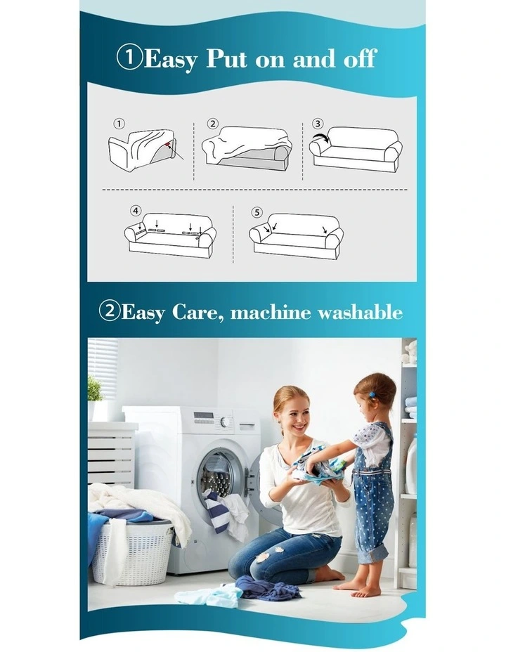 DreamZ Sofa Covers 2 Seater High Stretch Slipcover Protector Couch