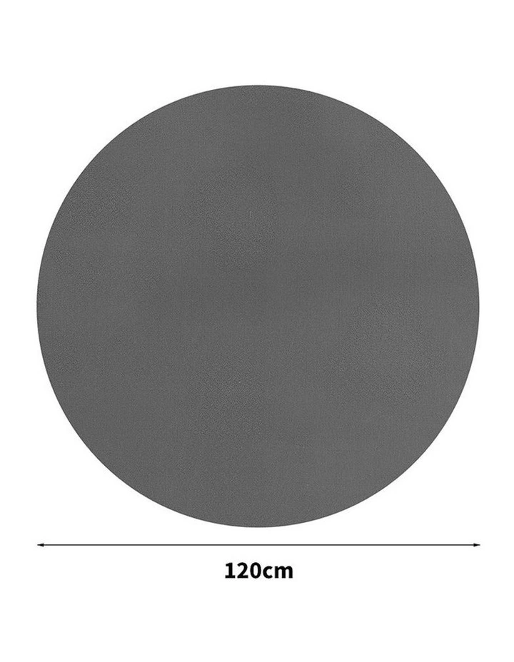 Round Chair Mat in Black image 2