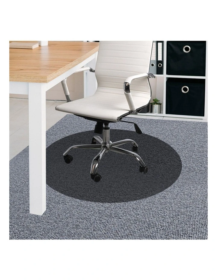 Round Chair Mat in Black image 7