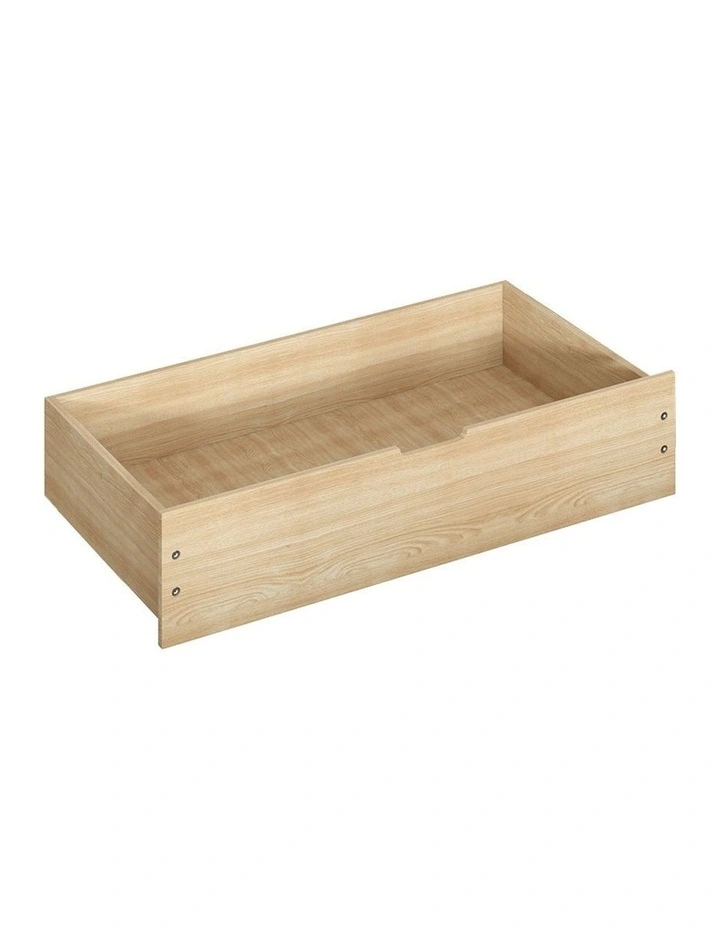 2x Wooden Bed Frame Storage Drawers in Natural image 1