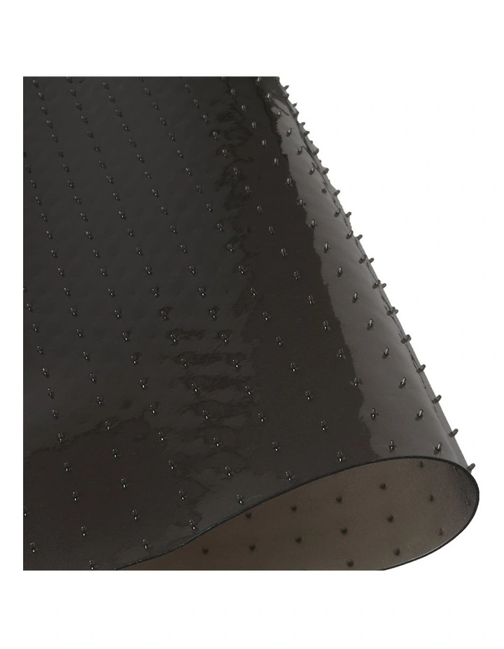 Round Chair Mat in Black image 3