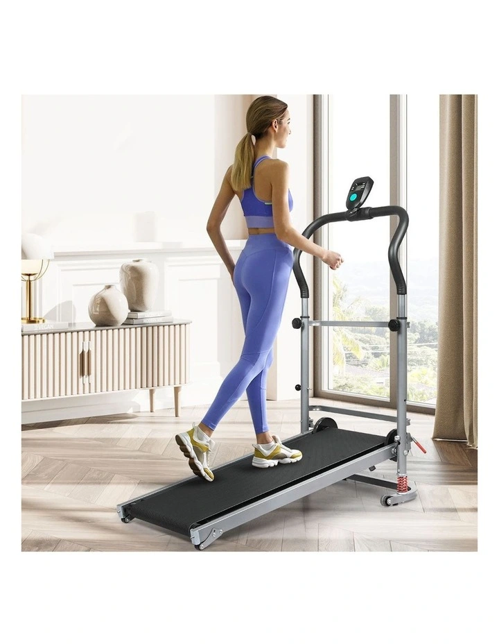 Manual Foldable Treadmill in Black image 7