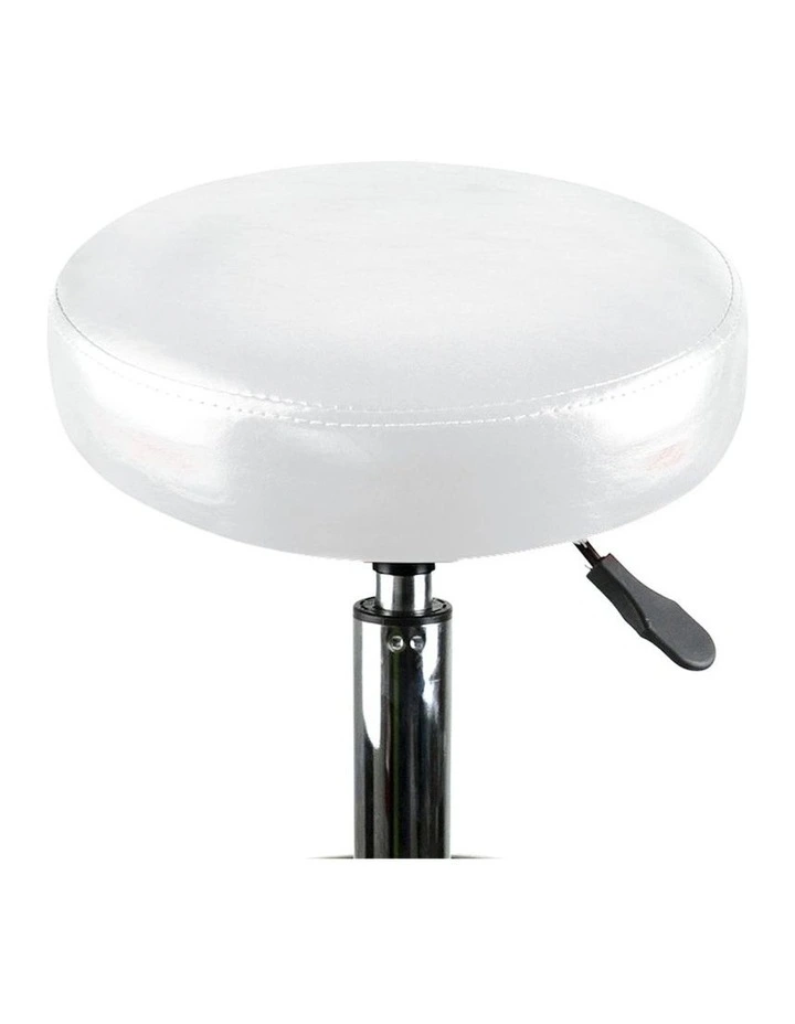 Hairdressing Stool Barber Chair 2x in White image 4