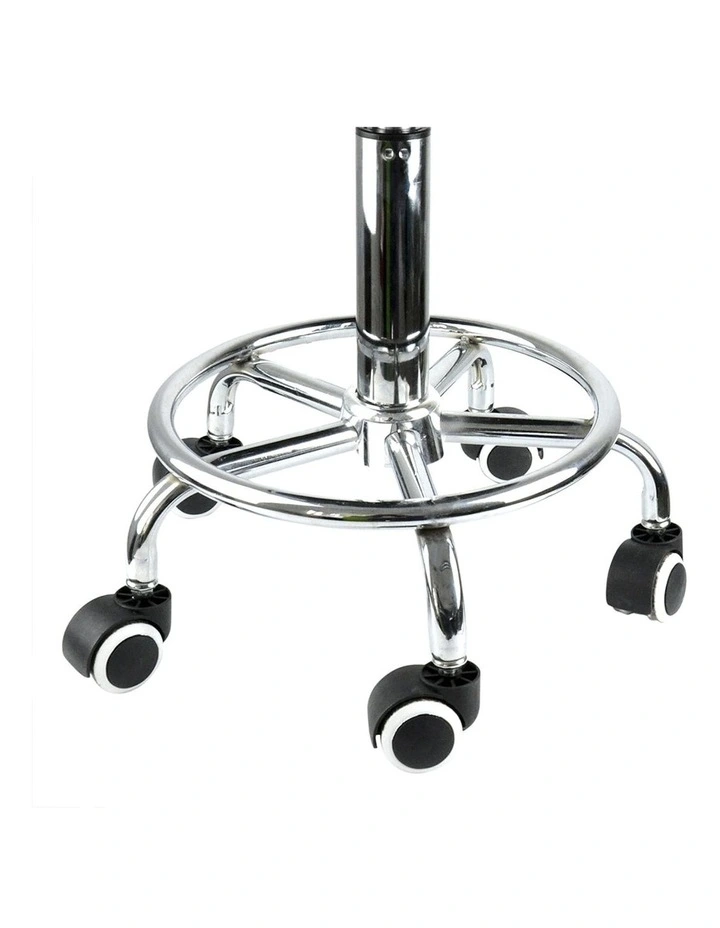 Hairdressing Stool Barber Chair 2x in White image 6