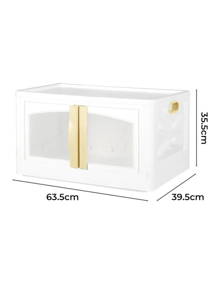 Stackable Foldable Storage Bin 85L in Multi image 3