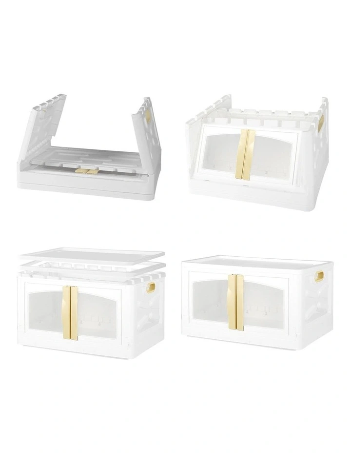 Stackable Foldable Storage Bin 85L in Multi image 4