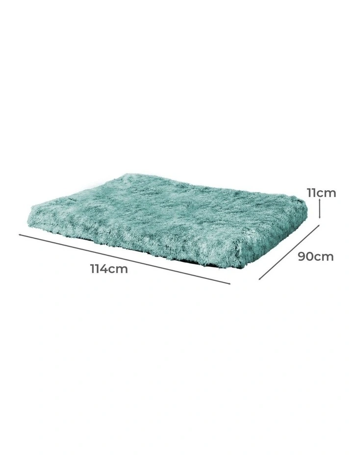 Washable Memory Foam Pet Calming Bed L in Green image 3