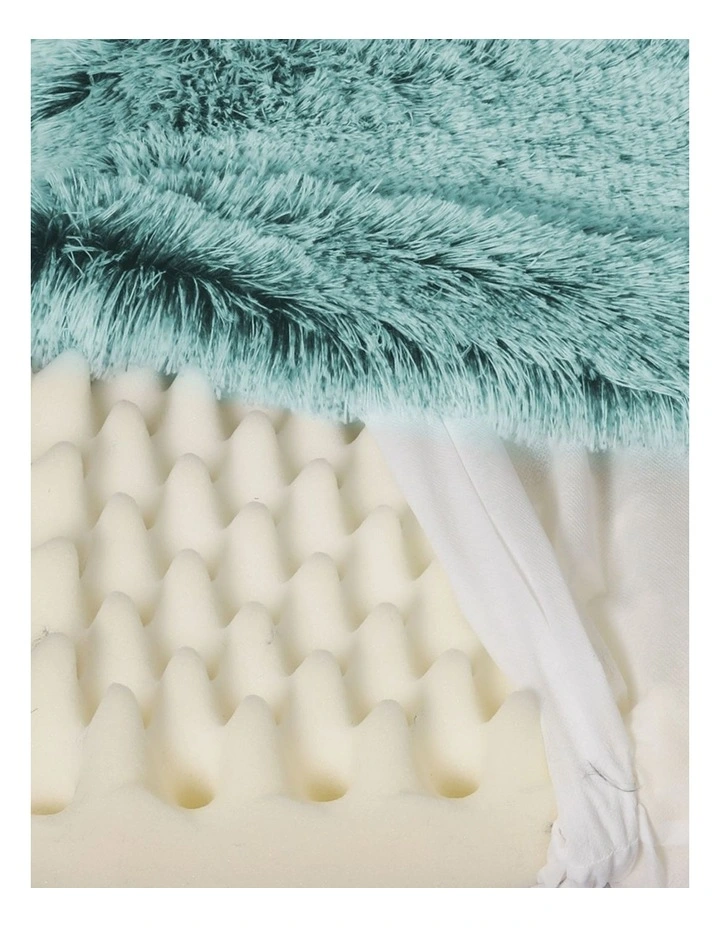 Washable Memory Foam Pet Calming Bed L in Green image 5