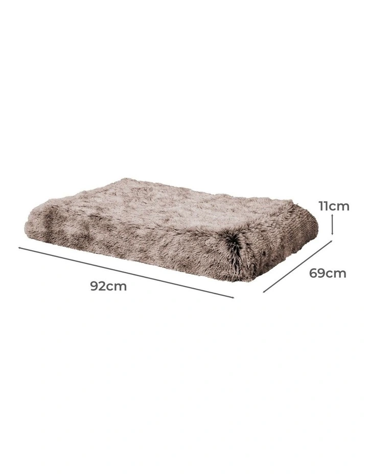 Cover Washable Memory Foam Pet Calming Bed M in Brown image 3