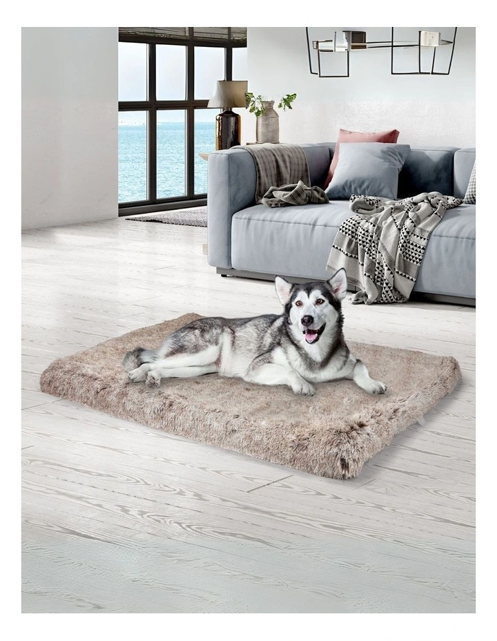 Cover Washable Memory Foam Pet Calming Bed M in Brown image 7