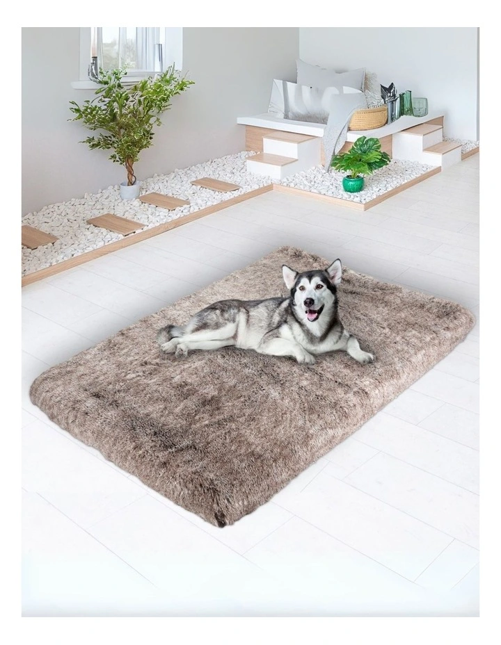 Washable Memory Foam Pet Calming Bed XXL in Brown image 2