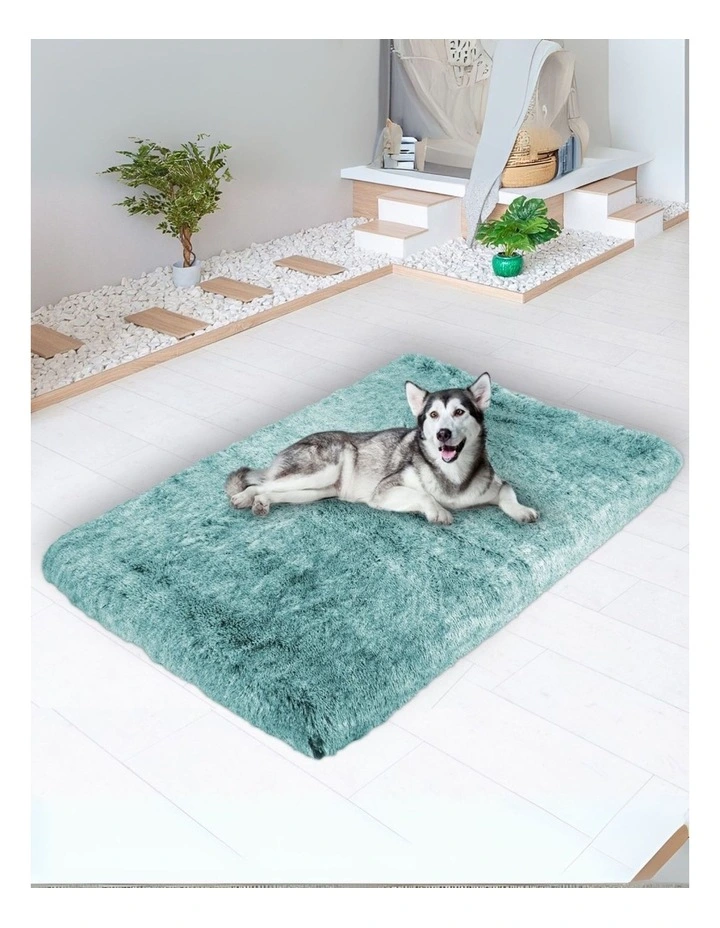 Washable Memory Foam Pet Calming Bed XXL in Green image 2