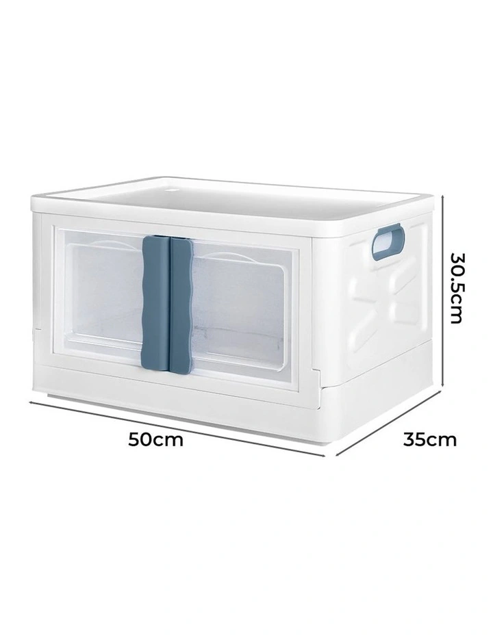 Two Opening Stackable Storage Box 45L in Multi image 3