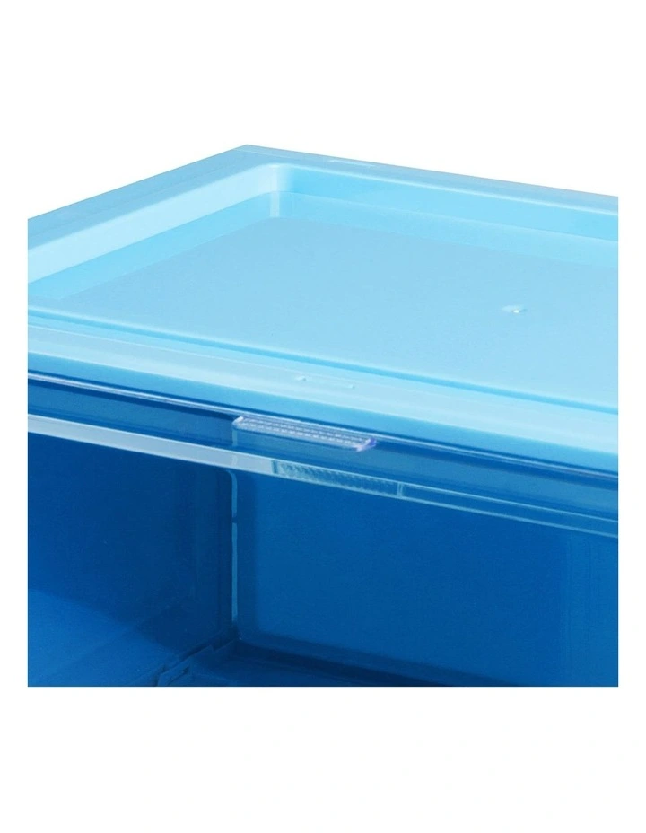 Sneaker Display Case Shoe Storage Box Clear Magnetic in Blue image 5