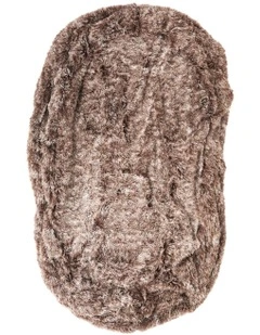 Washable Replacement Zipper Pet Bed Cover 180cm in Brown