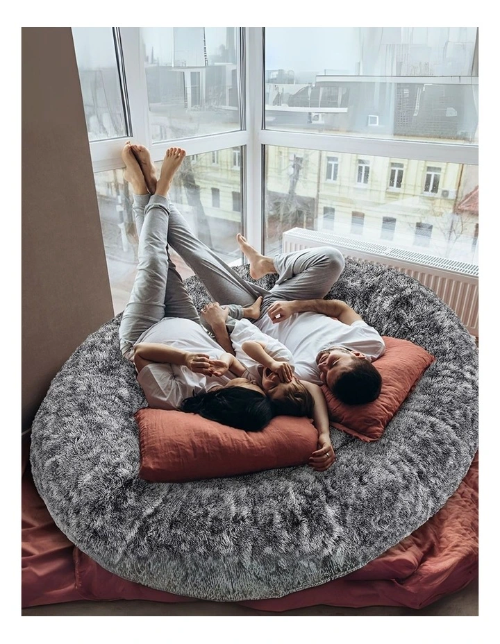 Washable Replacement Zipper Pet Bed Cover 180cm in Charcoal image 2
