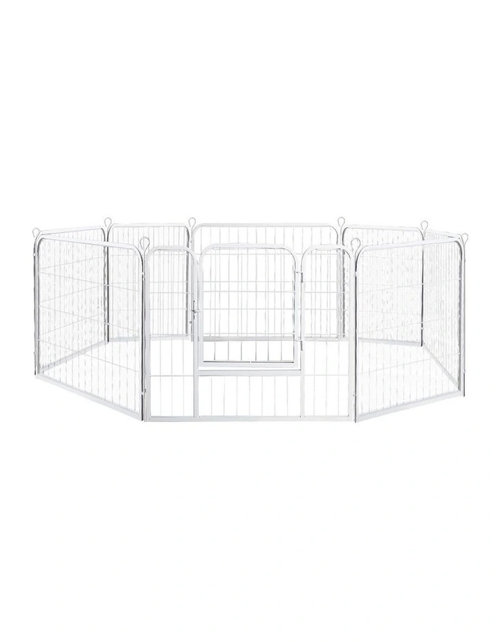 8 Panel 24'' Pet Playpen in White image 1