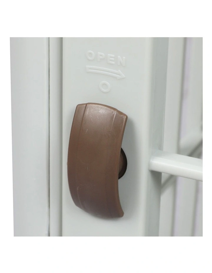 ABS Plastic Wheels Double Door Dog Kennel S in Beige image 4