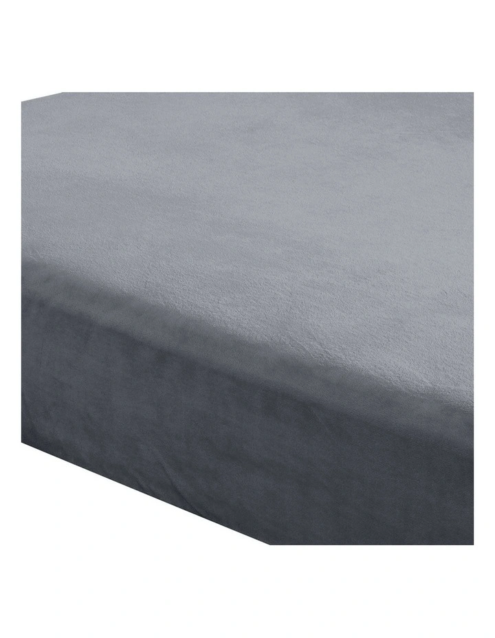 DreamZ Pillowcase Flannel Single Size Winter Warm Fitted Bed Sheet Set