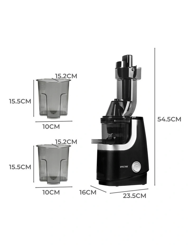 Slow Fruit Juicer Cold Press in Black image 7