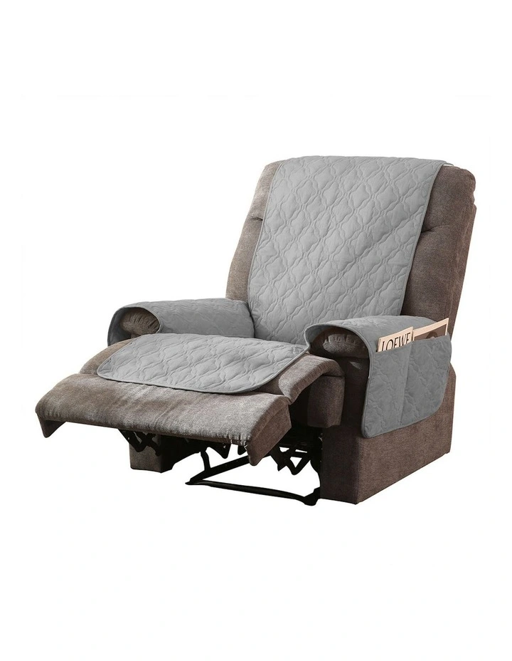 Waterproof Recliner Sofa Slipcover in Grey image 1