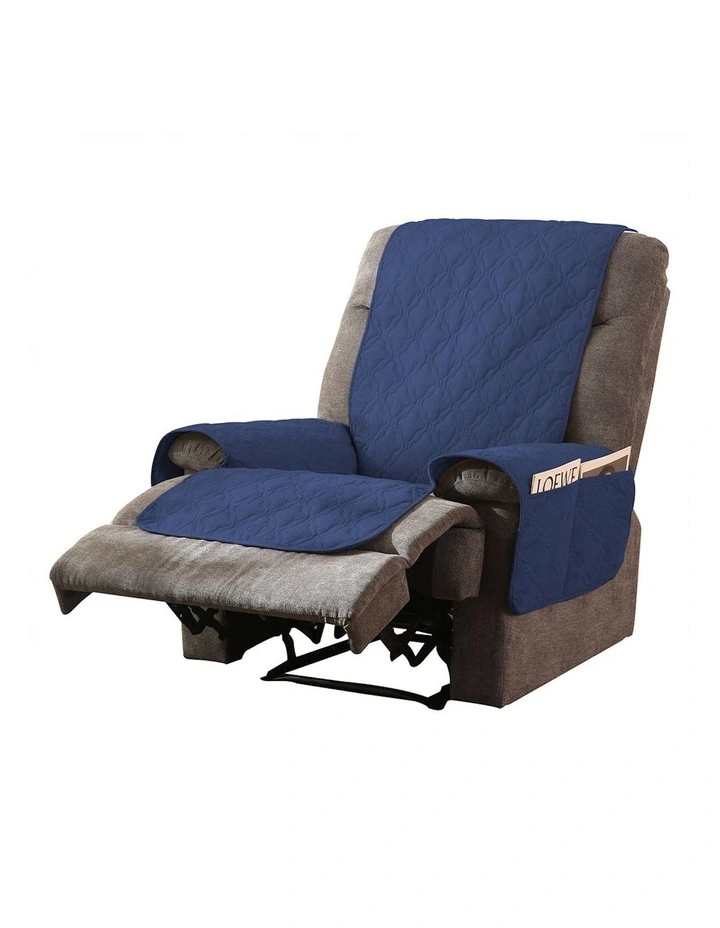 Waterproof Recliner Sofa Slipcover M in Navy image 1