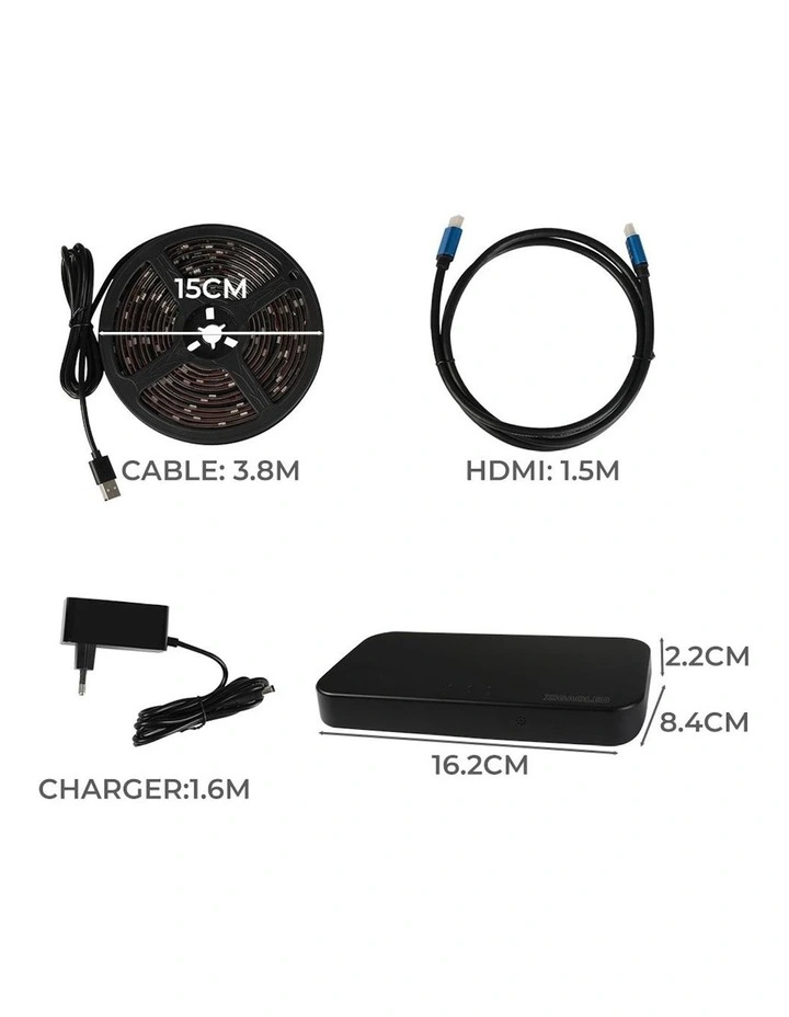 Led Strip Lights Rgb For Tv Pc Wifi Smart Picture Music Real-Time Sync Cuttable image 5