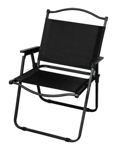 4 Pieces Foldable Camping Chair in Black