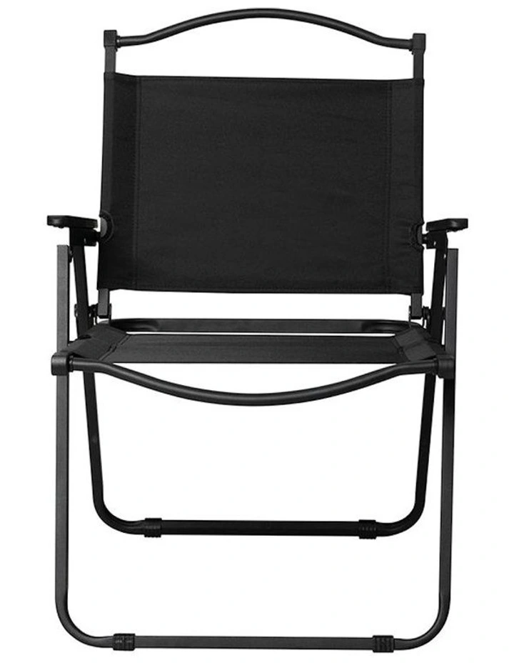 4 Pieces Foldable Camping Chair in Black image 2