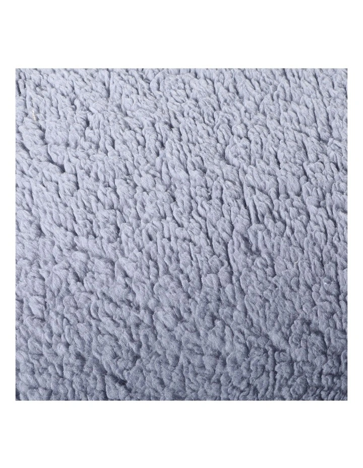 King Size Two-Sided Bed Quilt Cover Flannel Super with Pillowcase in Navy Blue image 5