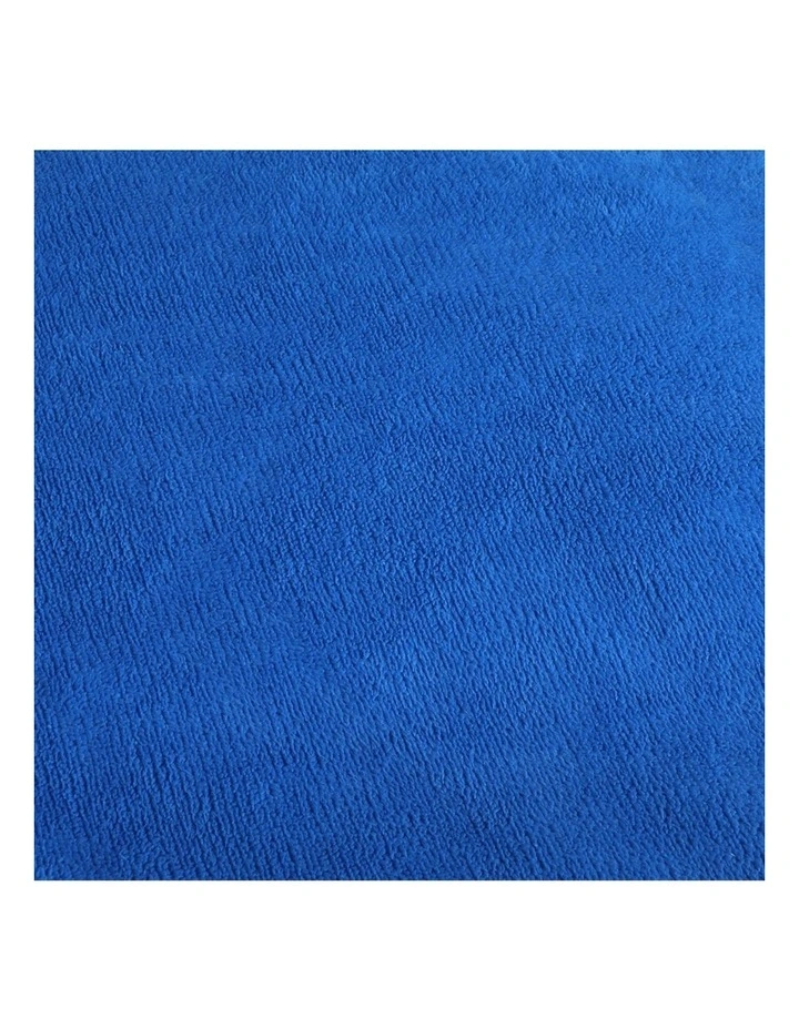 King Size Two-Sided Bed Quilt Cover Flannel Super with Pillowcase in Navy Blue image 6