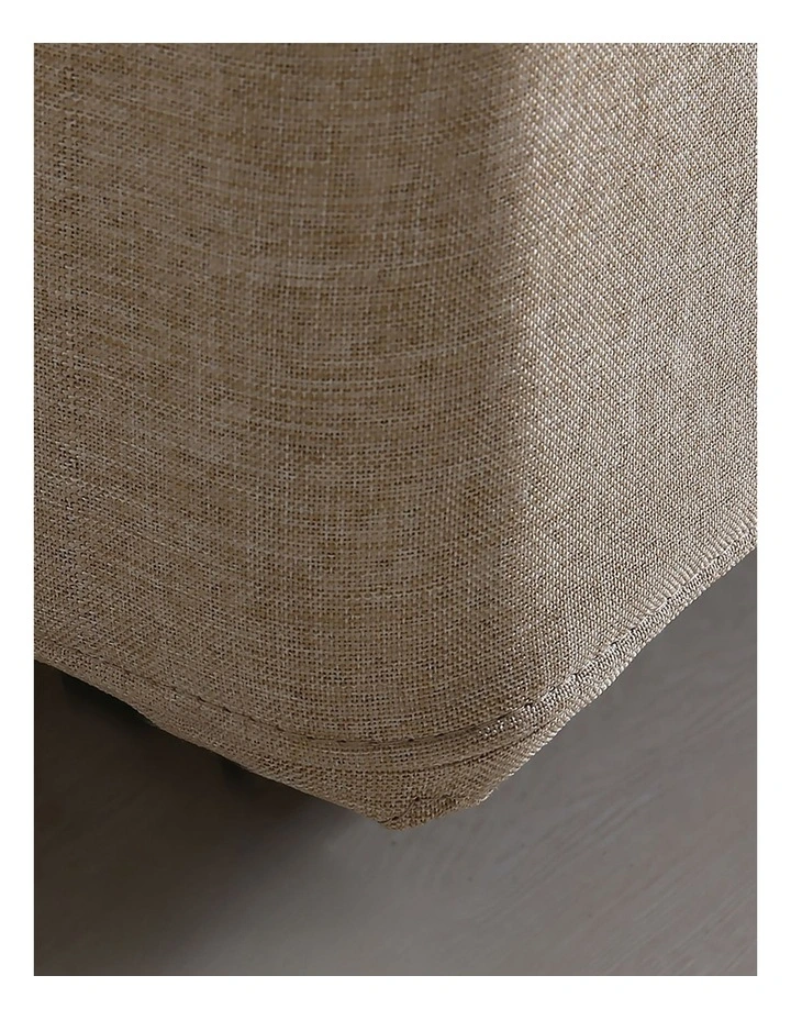 Queen Gas Lift Storage Bed Frame in Beige image 5