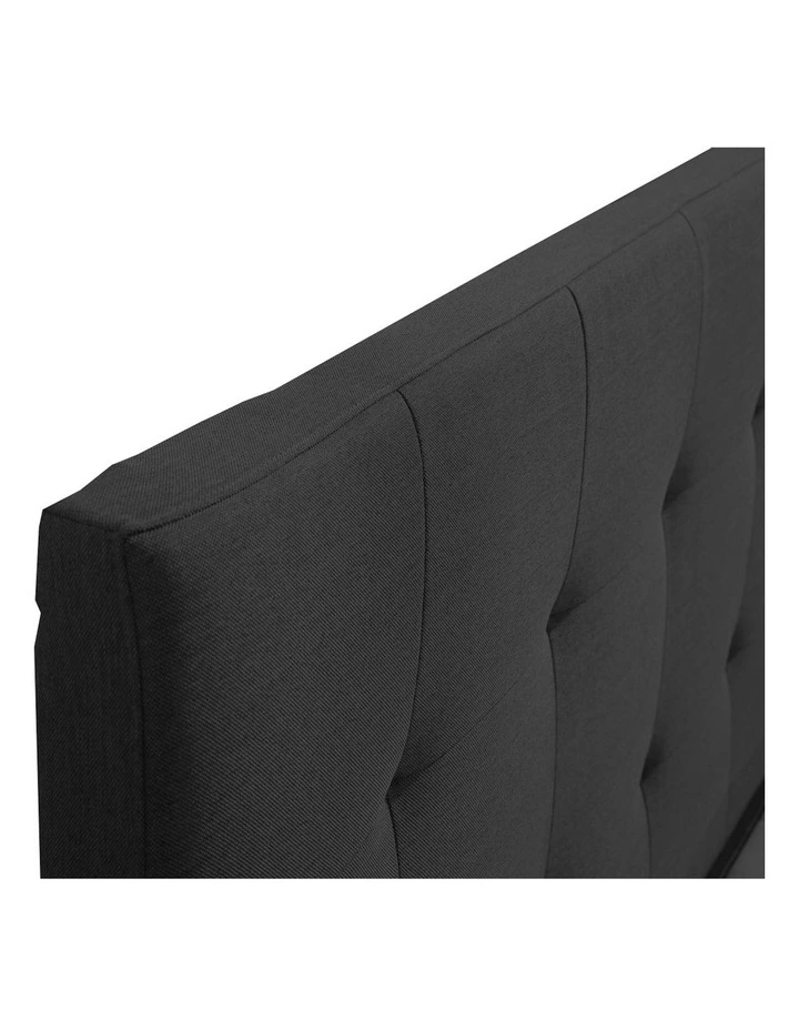 Double Bed Frame Tufted 4 Drawers with Castors in Dark Grey image 6