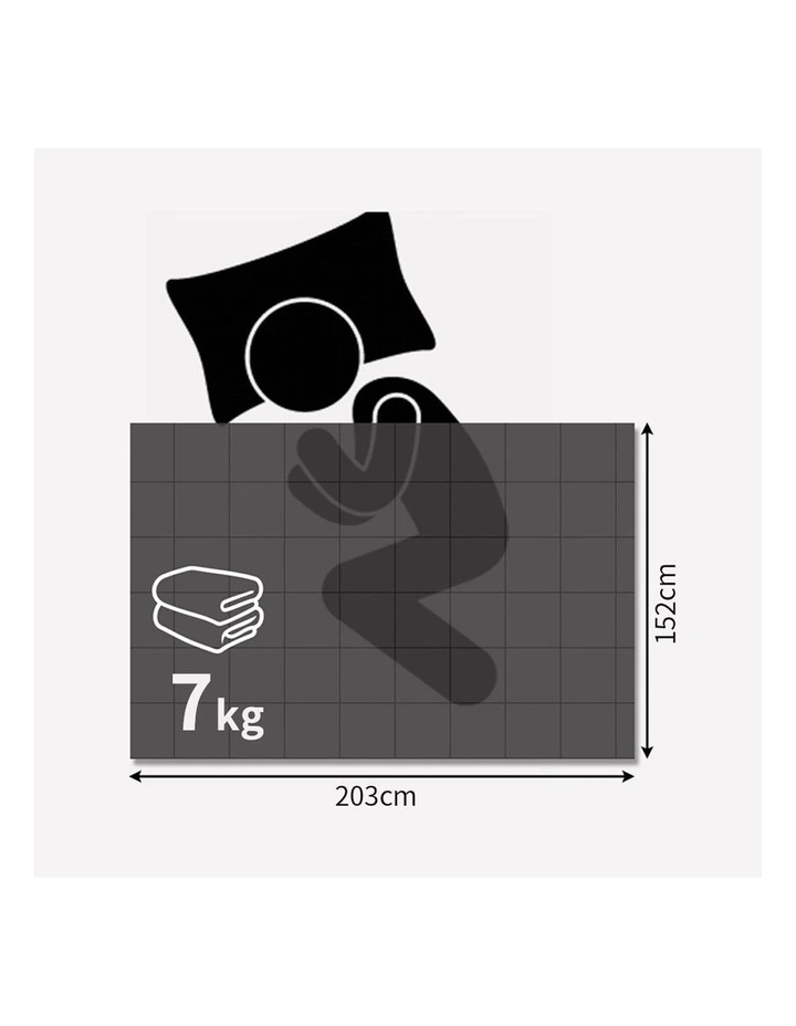 Double Heavy Gravity Deep Relax Weighted Blanket in Navy image 3