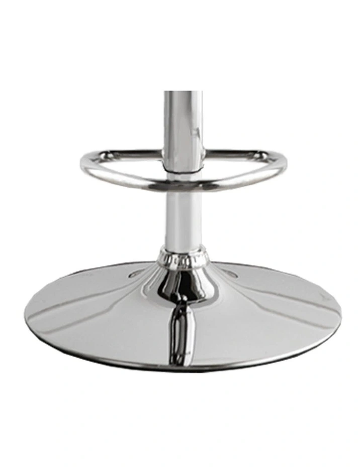 Gas Lift Wooden Metal Bar Stool 1x in Grey image 5