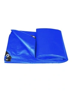 Tarp Tarpaulin 200GSM Camping Tent Cover 6.1x6.1m in Blue